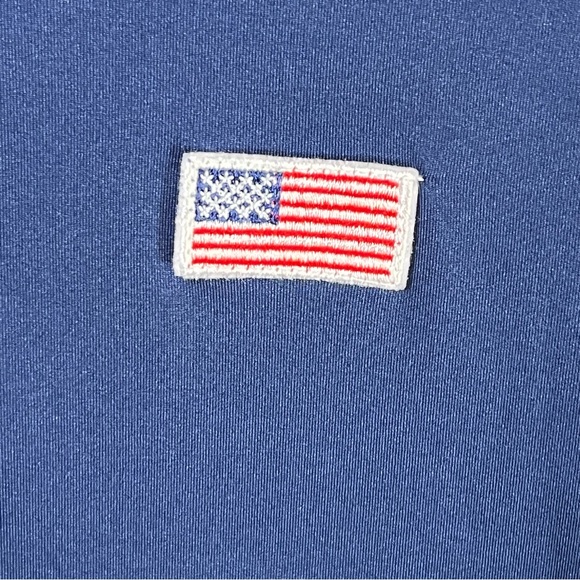 Chubbies Men's Out of the Blue Performance Polo Golf Shirt‎ American Flag Medium - Picture 5 of 8